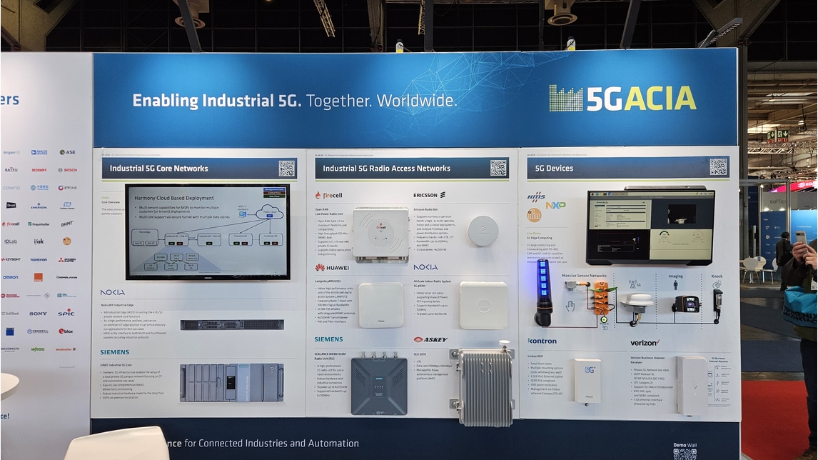 HANNOVER MESSE Product 2026: 5G-ACIA Demo Wall (5G ACIA)